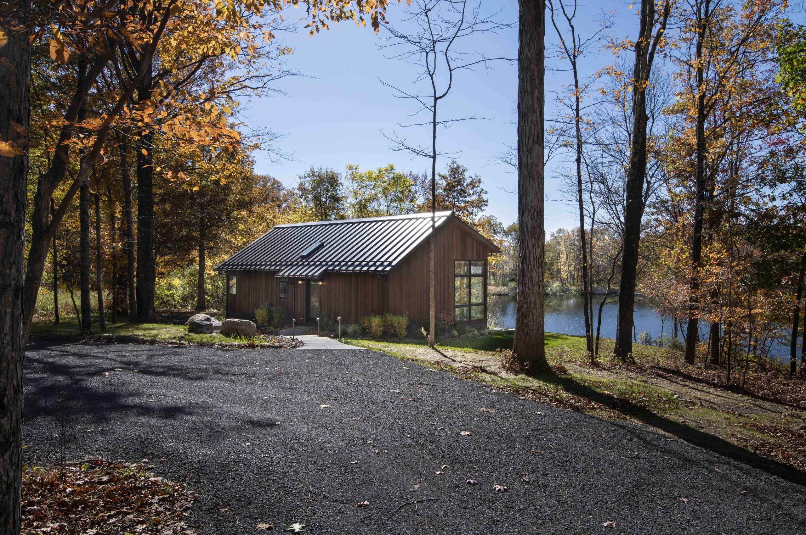 Undercliff Lake Cabin — interior view